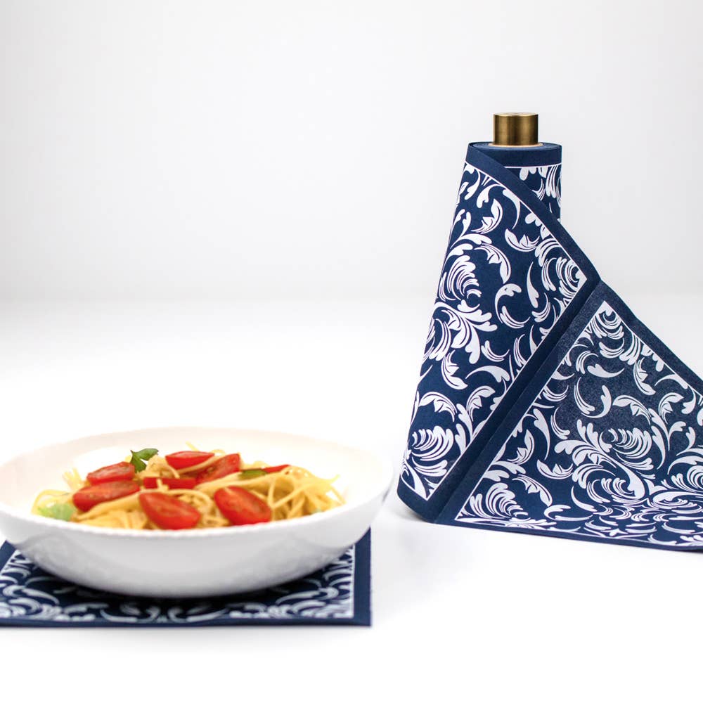 Cotton Party Napkin Roll: Midnight Mano