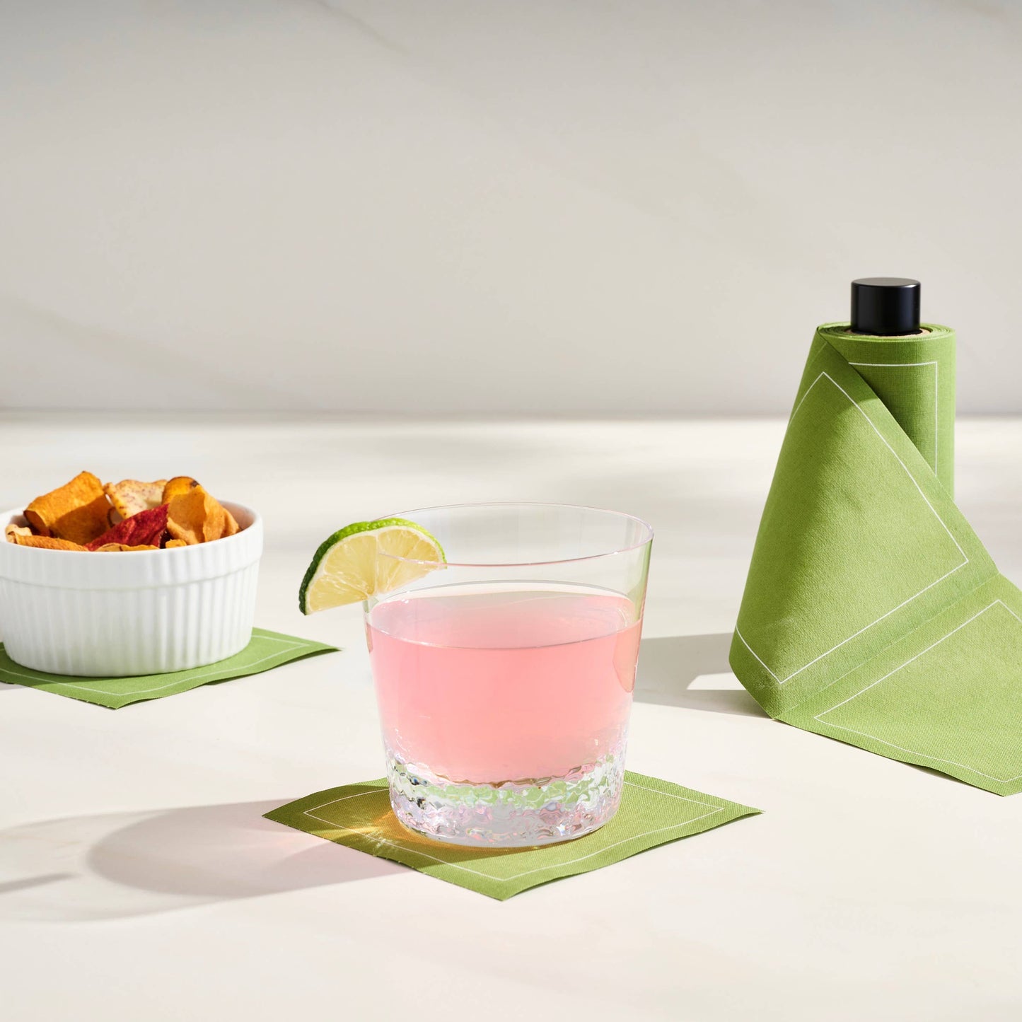 Cocktail Napkin Stand in Matte Black