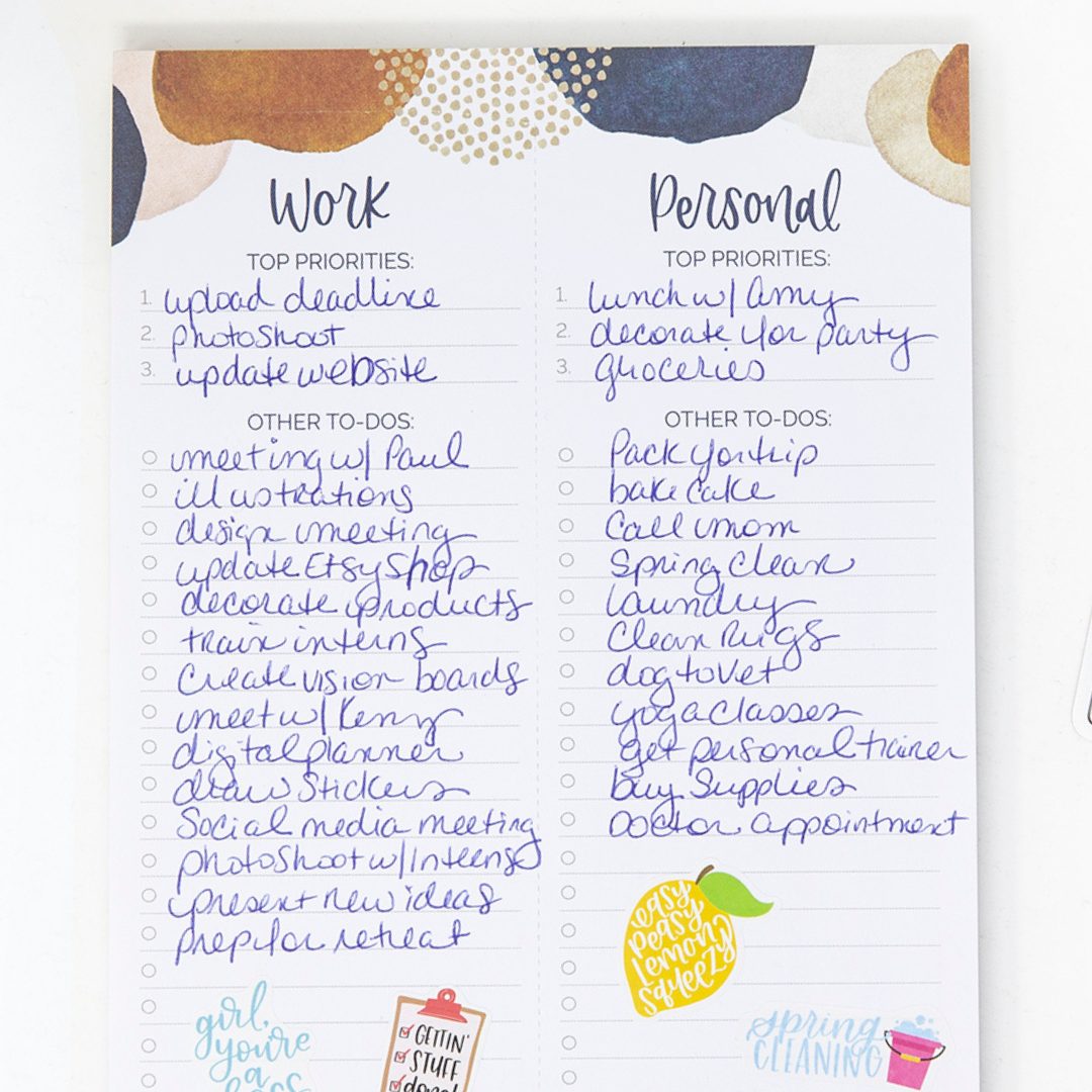 Work/Personal To-Do List