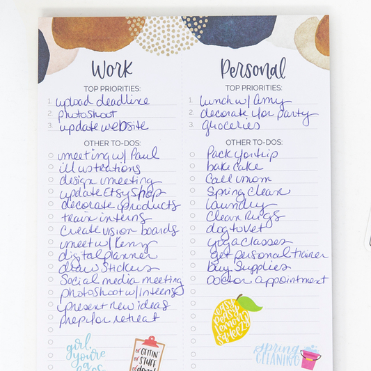 Work/Personal To-Do List