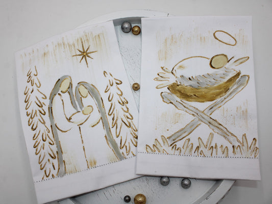 Nativity Tea Towel