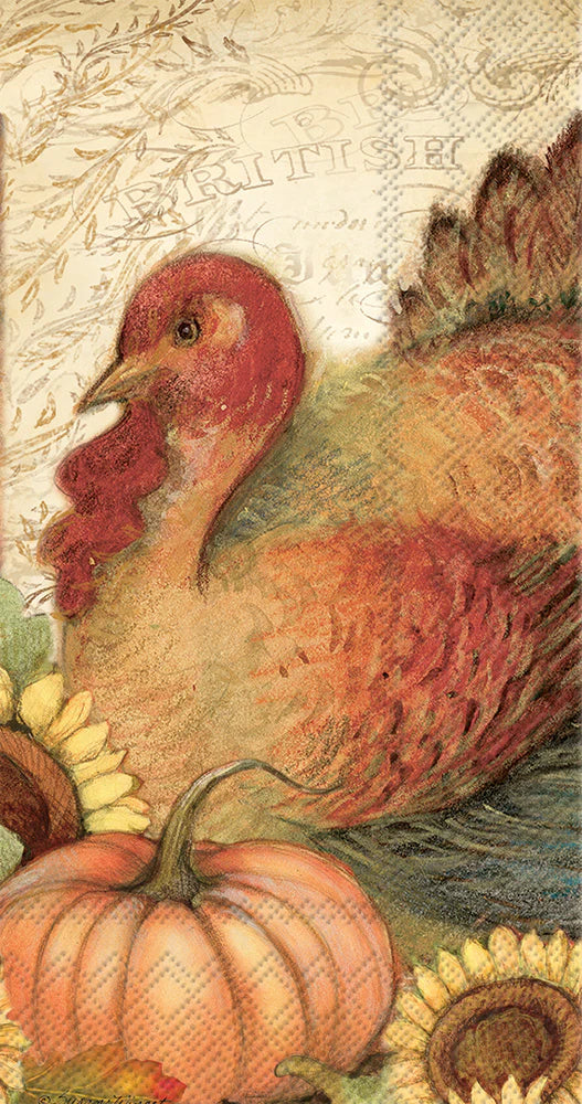 Filigree Turkey Guest Napkin