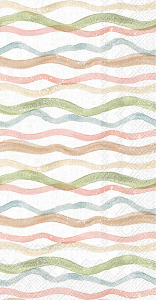 Watercolor Coast Waves Guest Napkin