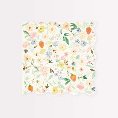 Elegant Floral Lg Napkins