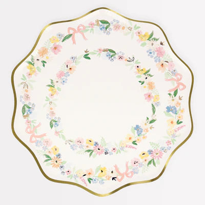 Elegant Floral Dinner Plates