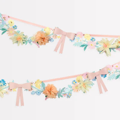 Flower & Bow Garland