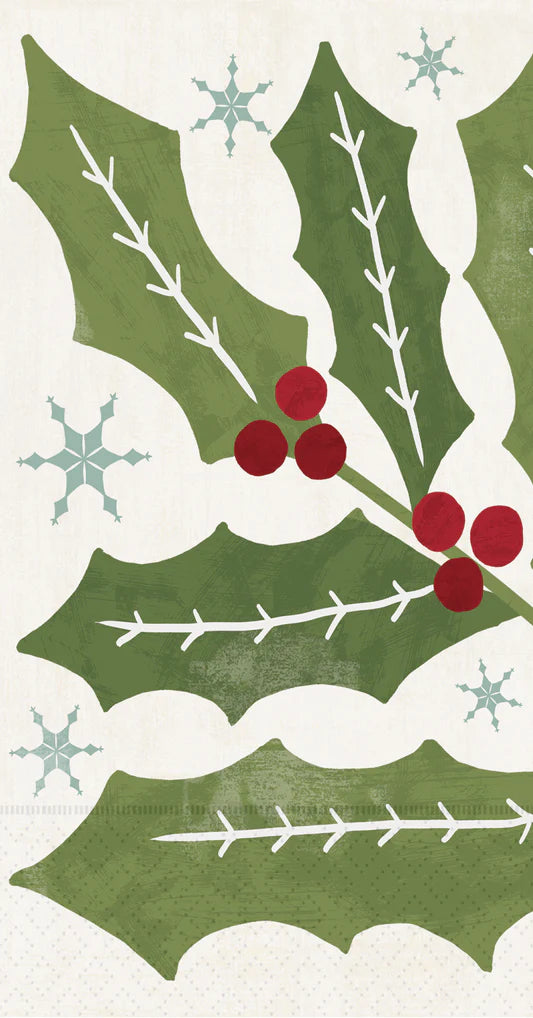 Winter Berry Holly Guest Napkin