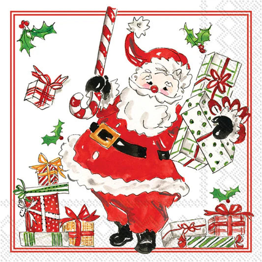 Holly Jolly Santa Napkin