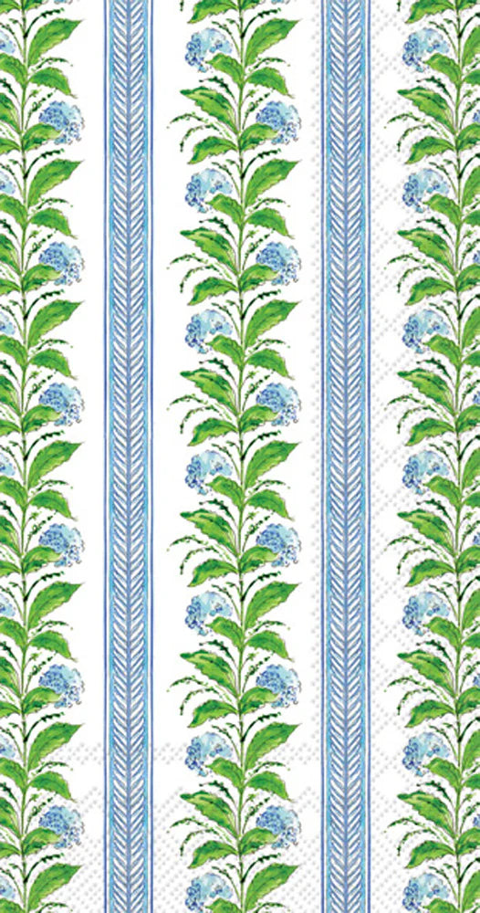 Hydrangea Stripes Guest Towel