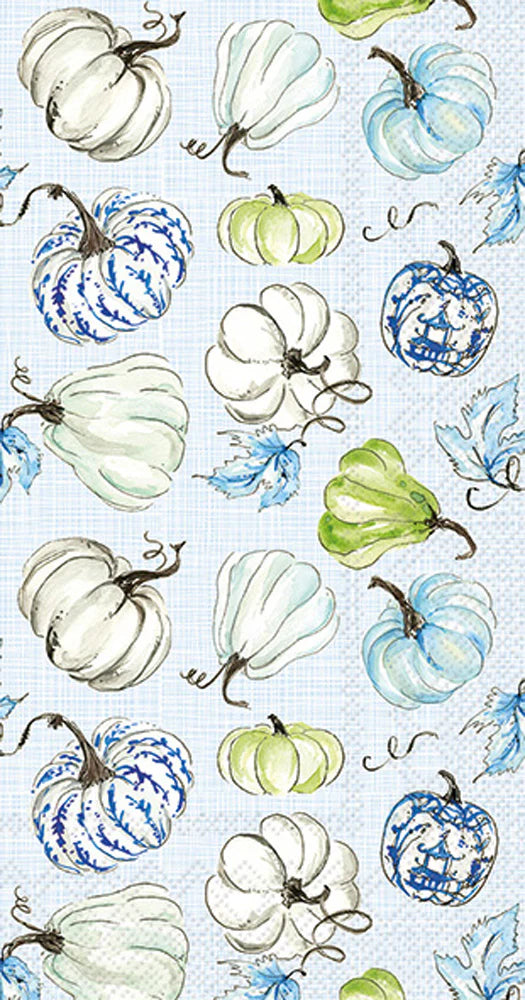 Chinoiserie Stacked Pumpkins Guest Napkin