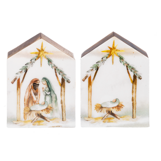 Watercolor Nativity