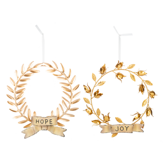 Joy & Hope Wreath Orn