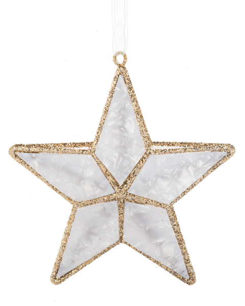 Pearlized Star Orn