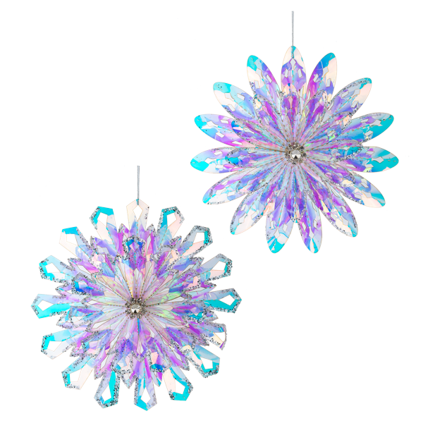 Iridescent Snowflake Orn