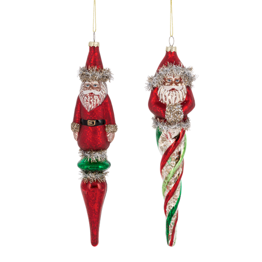 Santa Icicle Orn