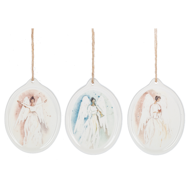 Watercolor Angel Disk Orn