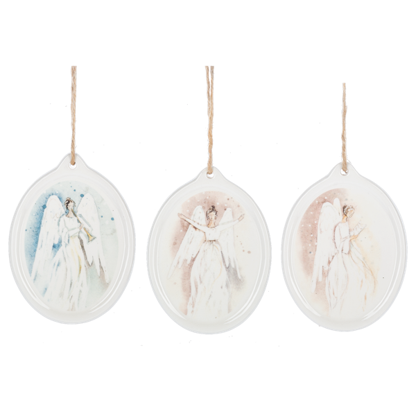Watercolor Angel Disk Orn
