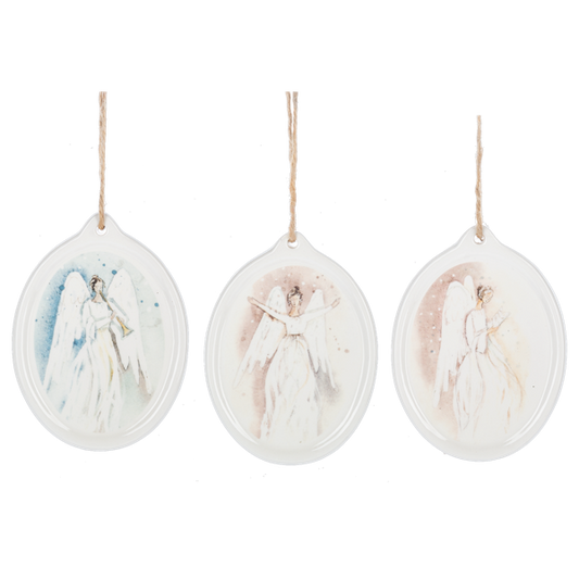 Watercolor Angel Disk Orn