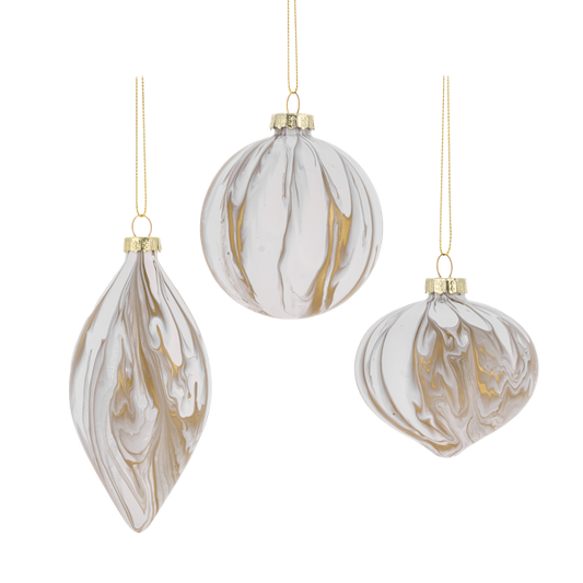 Marbleized  Ornament