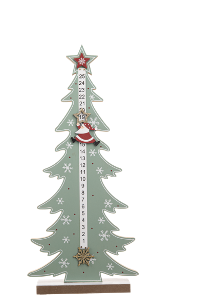 Tree w/Santa Countdown Calendar