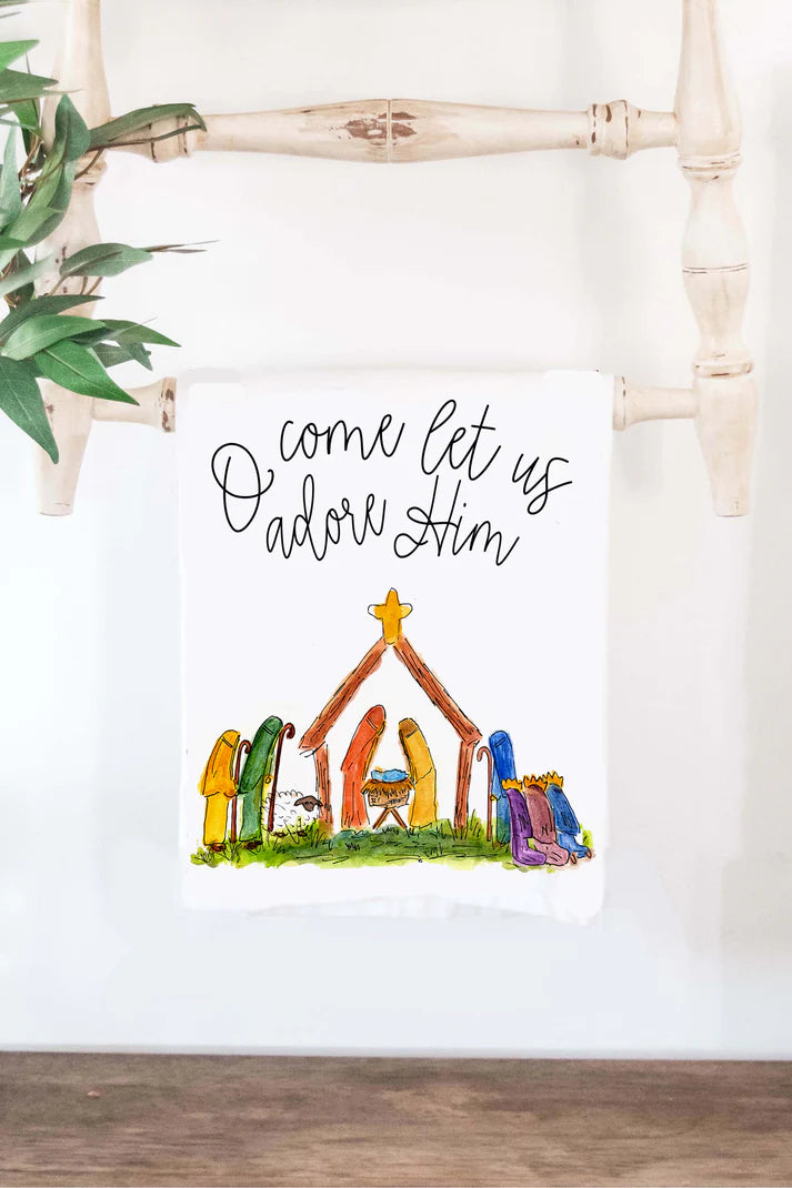 Nativity Tea Towel