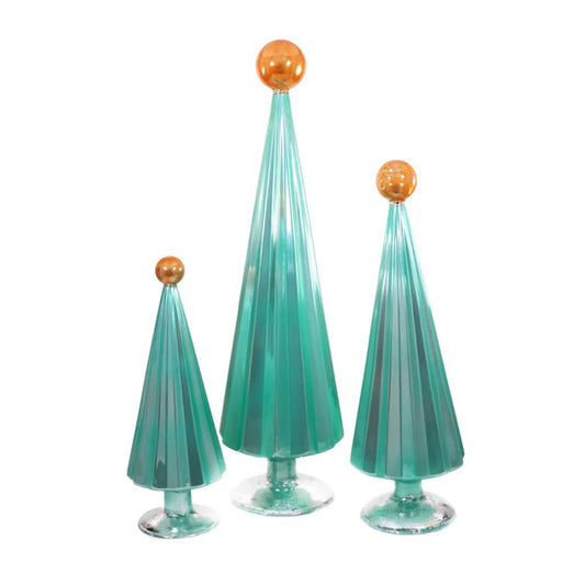 Mint Orange Pleated Tree