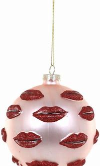 Lips Bauble Ornament