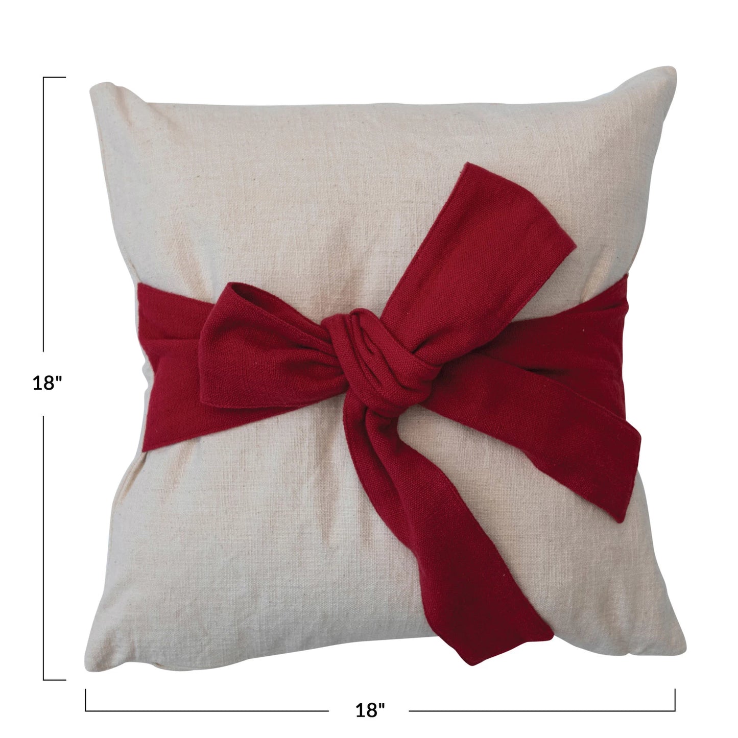 Red Bow Pillow