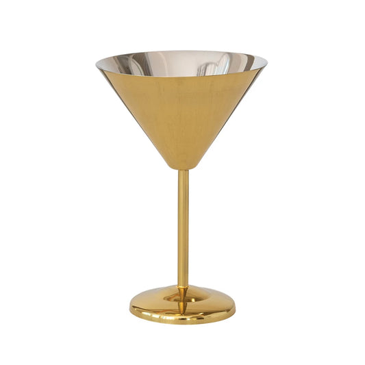 Gold Stainless Steel Martini Glass