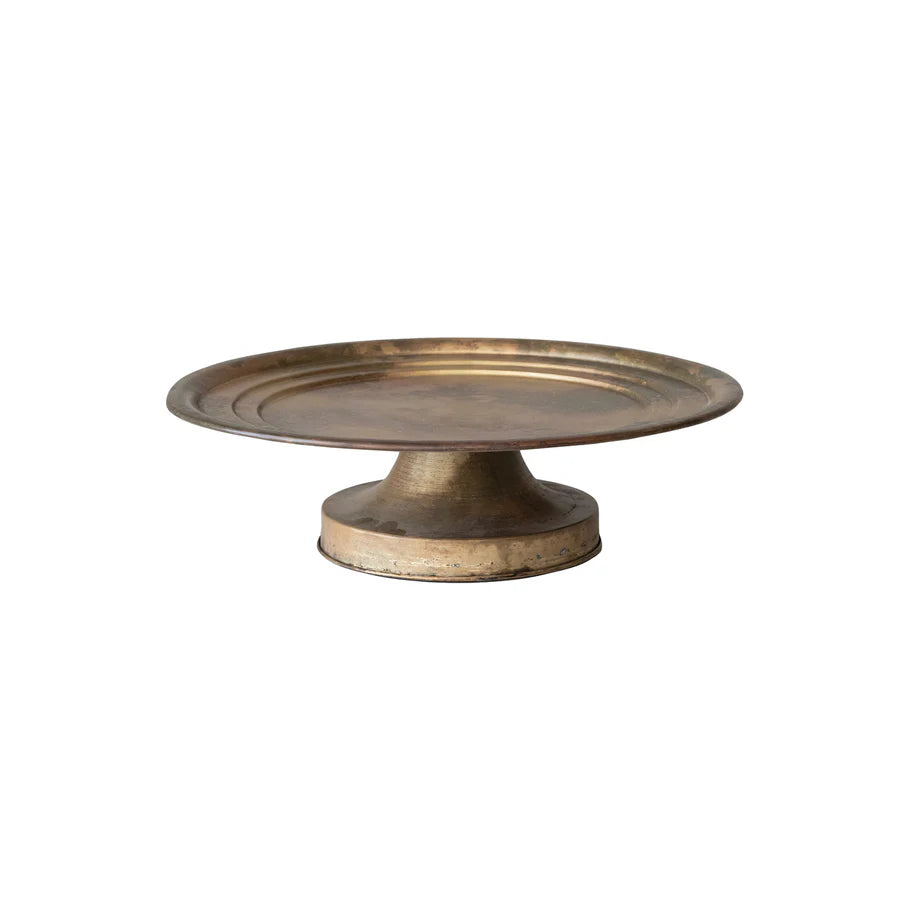 Antique Brass Metal Pedestal