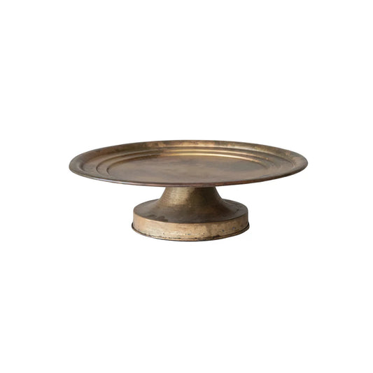 Antique Brass Metal Pedestal