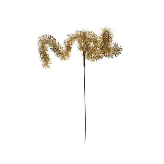 Antique Gold Tinsel Stem
