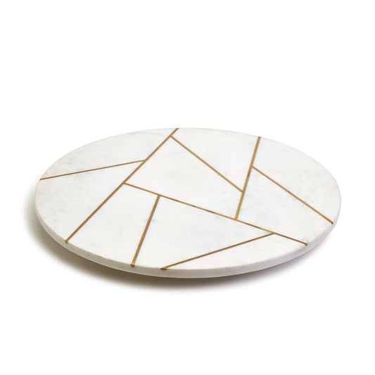 White Marble Lazy Susan