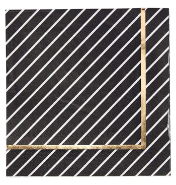 Cocktail Napkin Everyday Black 20ct