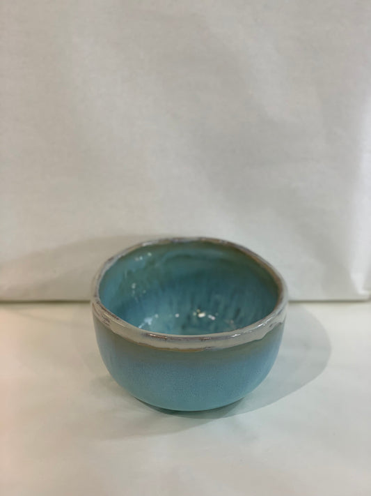 6" Tall Nesting Bowl - Aqua